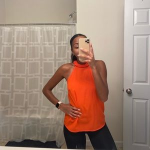 banana republic bright red tie tank